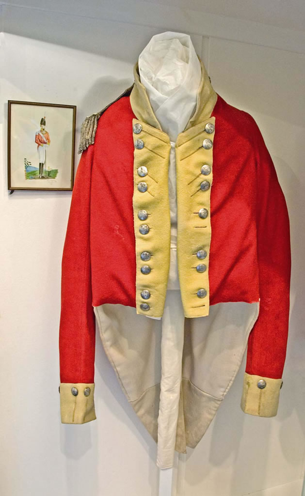 uniform jacket of the Launceston and Newport Volunteers