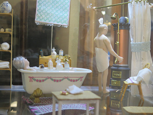 Doll's house bathroom scene